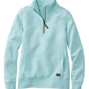 Quilted Sweatshirt 1/4 Zip Pullover Long Sleeve Women's Plus Item: PQ508092